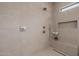 Contemporary shower with built-in bench and niche for toiletries at 2642 N Fiesta St, Scottsdale, AZ 85257