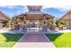 Community gazebo with stone pillars, perfect for shade at 3848 S Coach House Dr, Gilbert, AZ 85297