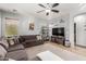 Spacious living room features stylish decor, modern fixtures, and comfortable seating, perfect for relaxing at 3848 S Coach House Dr, Gilbert, AZ 85297