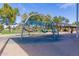 Climbing structure in the playground with a large overhead net, perfect for  at 3848 S Coach House Dr, Gilbert, AZ 85297