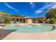 A refreshing wading pool area with nearby covered changing facilities, perfect for relaxation and community fun at 3848 S Coach House Dr, Gilbert, AZ 85297