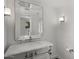 Bathroom with marble countertop and contemporary finishes at 4446 E Camelback Rd # 104, Phoenix, AZ 85018