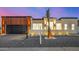 Stunning exterior view of a modern home, enhanced by creative exterior lighting and landscaping at 7325 E Virginia Ave, Scottsdale, AZ 85257