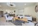 Living space featuring an open floor plan with modern seating and stylish decorative accents at 7430 E Chaparral Rd # A243, Scottsdale, AZ 85250