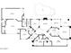 Detailed floor plan outlining the layout of the home, including bedrooms, kitchen, living areas, and pool at 7705 E Doubletree Ranch Rd # 36, Scottsdale, AZ 85258