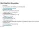 A list of the Rio Vista Park amenities which include park and recreation activities at 9295 W Wood Dr, Peoria, AZ 85381