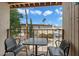 Relax on the private balcony with seating and enjoy neighborhood views at 17010 E Calle Del Oro -- # D, Fountain Hills, AZ 85268