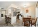 Modern kitchen with stainless steel appliances and bar seating at 17010 E Calle Del Oro -- # D, Fountain Hills, AZ 85268