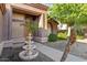 Charming front entrance featuring a tiered fountain, desert landscaping, and a welcoming walkway at 2894 E Melody Ln, Gilbert, AZ 85234