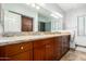 Large bathroom featuring granite counters, and cabinets, and neutral paint at 37646 N Dream St, Carefree, AZ 85377
