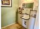 Charming bathroom with unique fixtures, tiled walls, and colorful accents at 3914 E Constance Way, Phoenix, AZ 85042