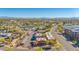 Aerial view of the apartment complex, highlighting the surrounding community, parking, and mountain views at 604 E Weber Dr # 12, Tempe, AZ 85288