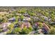 Beautiful aerial view of a residential neighborhood with mature trees and well-kept lawns at 8336 S Homestead Ln, Tempe, AZ 85284