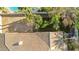 Aerial view showcasing a tile roof, green grass and pool at 8336 S Homestead Ln, Tempe, AZ 85284