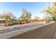 Community street view from backyard with landscaping at 8542 E Indigo St, Mesa, AZ 85207