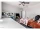 Bedroom featuring study area and stylish furniture at 10043 W Foothill Dr, Peoria, AZ 85383
