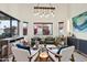Cozy sitting room with modern decor, stylish seating, and bright natural light at 11033 E Poinsettia Dr, Scottsdale, AZ 85259