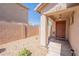 Inviting front entrance with a desert landscape and a walkway leading to the front door at 1374 E Linda Dr, Casa Grande, AZ 85122