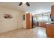 Spacious kitchen features stainless steel appliances and generous counter space, ideal for meal preparation at 1374 E Linda Dr, Casa Grande, AZ 85122