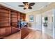 Bright office space with custom built-ins and a view to another room at 1614 E Kathleen Rd, Phoenix, AZ 85022
