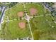 Aerial view of community baseball fields and green spaces at 30382 W Vale Dr, Buckeye, AZ 85396