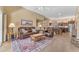 Open living room with tile floors and comfortable seating arrangements at 4638 S San Benito Ct, Gilbert, AZ 85297