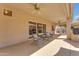 This spacious patio features comfortable seating and an inviting atmosphere for outdoor enjoyment at 4638 S San Benito Ct, Gilbert, AZ 85297