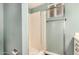 Bathroom shower with glass door and tile at 5865 E Anaheim St, Mesa, AZ 85205