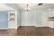 Bright dining room with tile floors, chandelier lighting, and easy access to kitchen at 5865 E Anaheim St, Mesa, AZ 85205