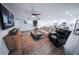 Inviting open-concept living room and kitchen with modern finishes and lots of natural light at 8725 E Vista Dr, Scottsdale, AZ 85250