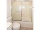 Shower with a glass door at 9512 E Kilarea Ave, Mesa, AZ 85209