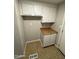 Laundry room includes a butcher block countertop and storage cabinets at 10955 N 79Th N Ave # 34, Peoria, AZ 85345