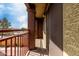 Balcony featuring a red railing and views of the exterior landscape at 2150 E Bell Rd # 1176, Phoenix, AZ 85022