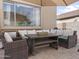 Patio with comfortable seating, a large window, and pavers at 22336 E Via Del Palo --, Queen Creek, AZ 85142