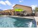 Beautiful pool with waterfall and fountain features at 22336 E Via Del Palo --, Queen Creek, AZ 85142