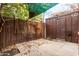 Backyard patio with concrete pavers and wood fence at 3046 N 32Nd St # 328, Phoenix, AZ 85018