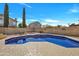 Inviting pool with landscaping and blue tile at 5611 W Blackhawk Dr, Glendale, AZ 85308