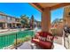 Cozy balcony area with relaxing seating, overlooking scenic waterfront views at 705 W Queen Creek Rd # 1154, Chandler, AZ 85248