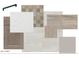 Selection of interior materials features cabinet, countertop, tile, and hardware samples for new home construction at 2121 W Sonoran Desert Dr # 47, Phoenix, AZ 85085