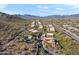 Aerial shot of community surrounded by desert landscape with scenic mountain views at 36600 N Cave Creek Rd # 9B, Cave Creek, AZ 85331