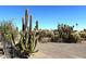 Low-maintenance desert landscaping creates a peaceful oasis around the home and property at 5533 E Decatur St, Mesa, AZ 85205