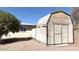 Practical storage shed provides additional space for gardening tools and outdoor equipment at 5533 E Decatur St, Mesa, AZ 85205