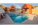 Inviting community pool area with multiple lounge chairs and seating at 154 W 5Th St # 157, Tempe, AZ 85281
