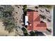 Aerial view of the home with a beautiful patio and desert landscaping, perfect for enjoying the serene outdoor setting at 18102 N Petrified Forest Dr, Surprise, AZ 85374