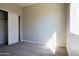 Neutral bedroom with plush carpet, ample natural light, and a sliding door closet for storage at 26409 W Desert Crest St, Casa Grande, AZ 85193