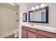 Bathroom featuring a new vanity, a mirror and a shower at 4354 N 82Nd St # 182, Scottsdale, AZ 85251