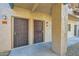 Apartment entry featuring secure doors and well-lit pathway at 4354 N 82Nd St # 182, Scottsdale, AZ 85251