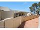 Exterior view of backyard featuring a fence, garden and patio with pavers and desert landscaping at 5429 N 78Th St, Scottsdale, AZ 85250