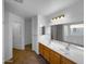 Main bathroom boasting double sinks and spacious vanity with ample counter space at 573 W Rattlesnake Pl, Casa Grande, AZ 85122