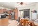 Kitchen with stainless steel appliances and a breakfast nook at 8429 W Vernon Ave, Phoenix, AZ 85037